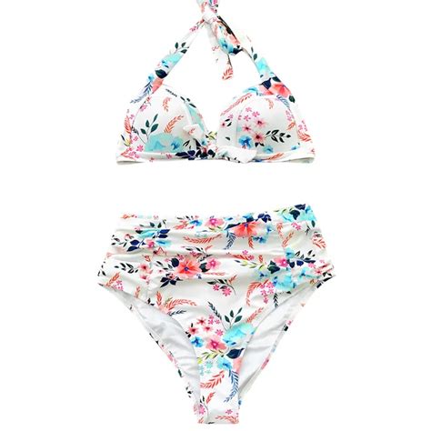 Faint Fragrance Print Bikini Set Bikini Set Hot Sex Picture