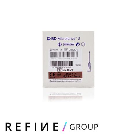 Bd Microlance Hypodermic Needle G Brown Mm Refine Pharma