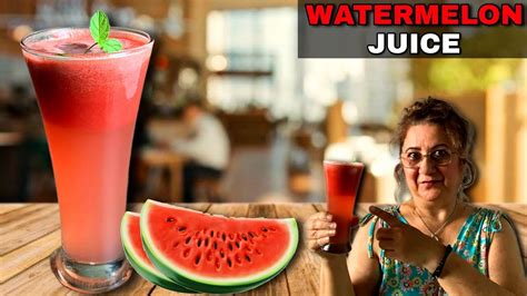 Watermelon Juice How To Make Watermelon Juice Super Easy Watermelon Juice Step By Step Youtube