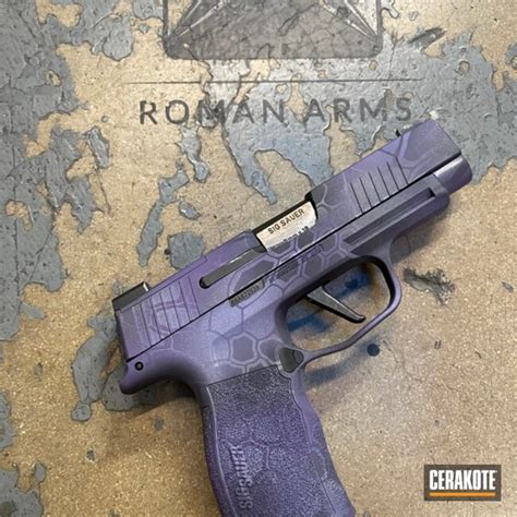 Kryptek Sig P365 Cerakoted Using Crushed Orchid And Bright Purple Cerakote