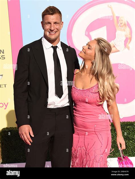 Los Angeles Usa Th July Rob Gronkowski And Camille Kostek