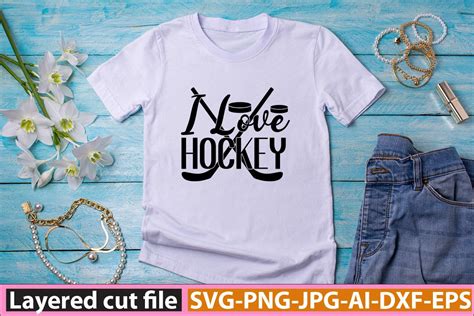 I Love Hockey Svg Graphic By Sa Crafts Creative Fabrica