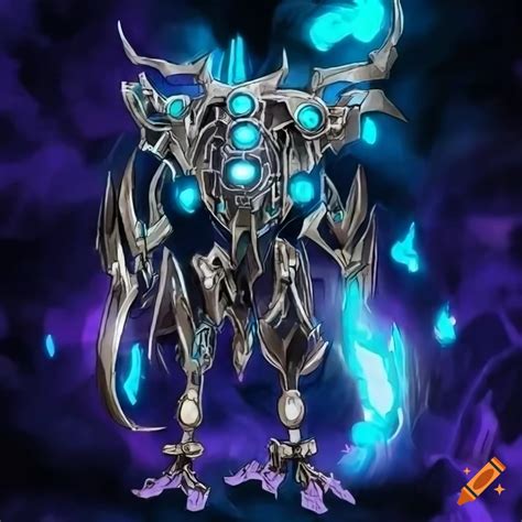 Futuristic Mechanical Entity Artwork In Yu Gi Oh Style