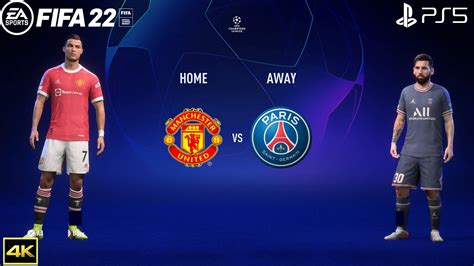 FIFA 22 PS5 Manchester United Vs PSG UEFA Champions League 4k