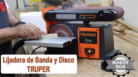 Lijadora De Banda Y Disco Truper YouTube