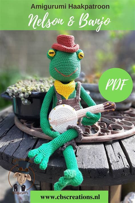 Haakpatroon Amigurumi Nelson De Kikker En Zijn Banjo Dixieland Jazz