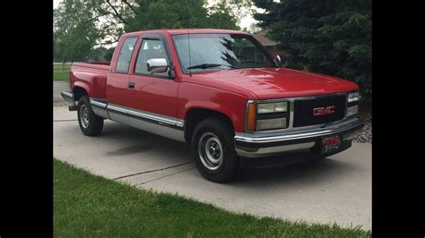 1992 Gmc Sierra 1500 Step Side Ext Cab Walk Around Youtube