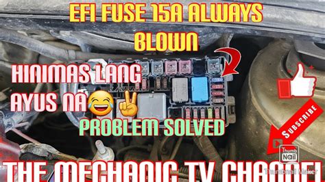 Efi Fuse A Blown Engine Wont Start Perodua Myvi Problem Solve Youtube