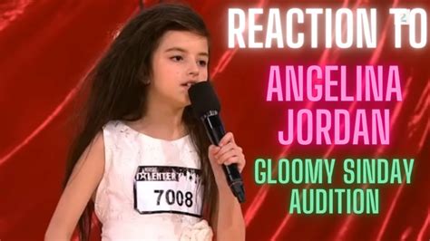 REACTION To ANGELINA JORDAN Gloomy Sunday Audition Just 7 Years Old