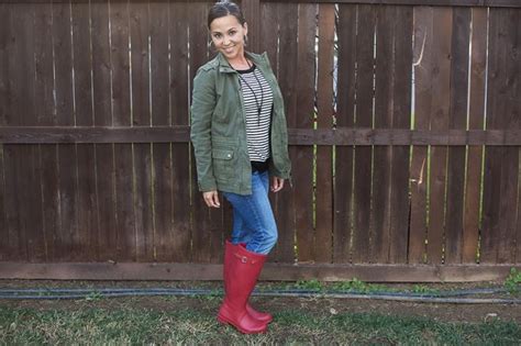 10 Cute Red Rain Boot Outfits Nourish Empower Fulfilled Rainboots Outfit Red Rain Boots