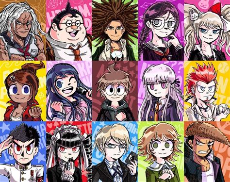 Thh Cast Trigger Happy Havoc Danganronpa Visual Novel