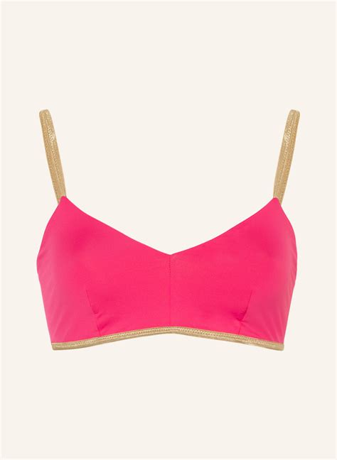 Mymarini Bustier Bikini Top Shine Zum Wenden In Pink Altrosa