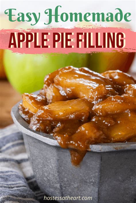 Homemade Apple Pie Filling Easy Stovetop Recipe Hostess At Heart