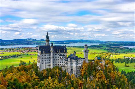 Photo Bavaria Neuschwanstein Germany Tower Castles Cities