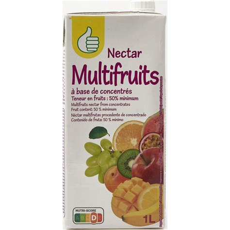 Auchan Essentiel Nectar Multifruits Brique L Pas Cher Auchan Fr