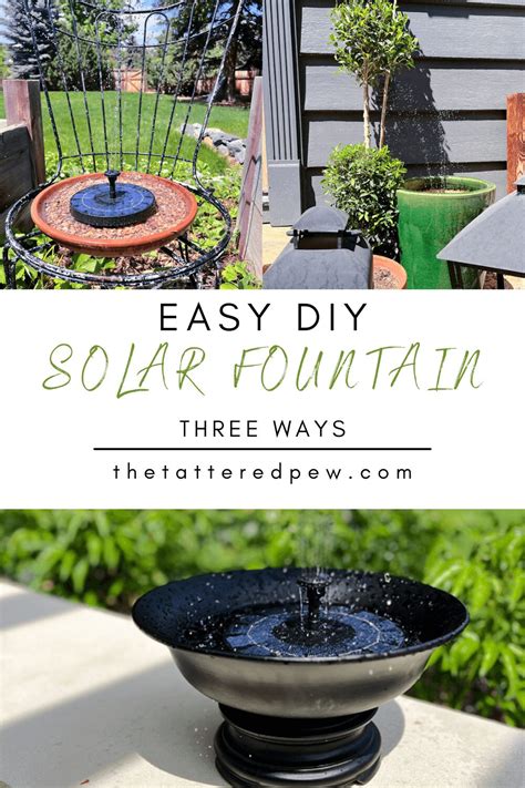 4 DIY Solar Fountain Ideas for the Garden » Grow Beauty With Ease