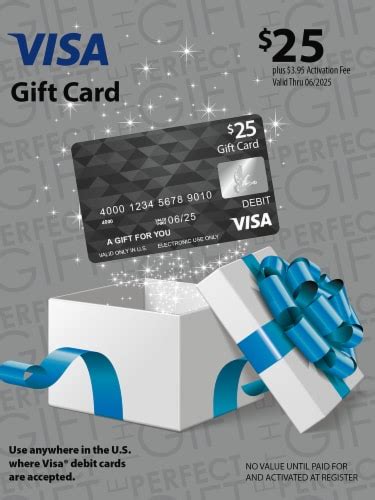 Visa $25 Gift Card ($3.95 activation fee), 1 ct - Harris Teeter