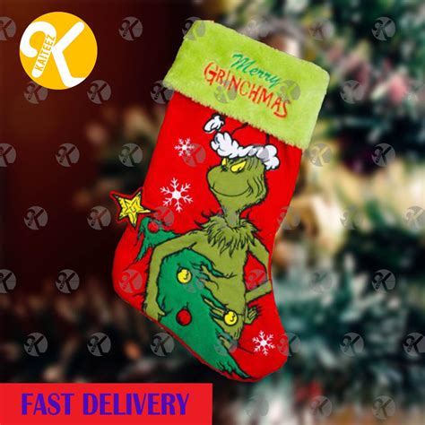 The Grinch By Dr Seuss Light Up Christmas Stocking Kaiteez