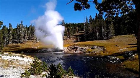 Riverside Geyser In Yellowstone National Park Upper Geyser Basin YouTube