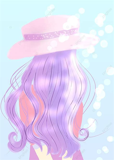 Calm Purple Girl Background Purple Purple Girl Purple Hair