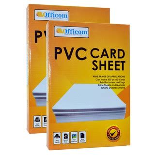 Officom PVC Card Sheet A4 For ID Printing 50 Sheets Shopee Philippines