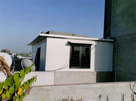 Puf Color Coated Prefabricated Roof Top Rooms For Residential