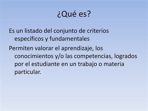 Instrumentos De Evaluacion Alternativa La Rubrica PPT