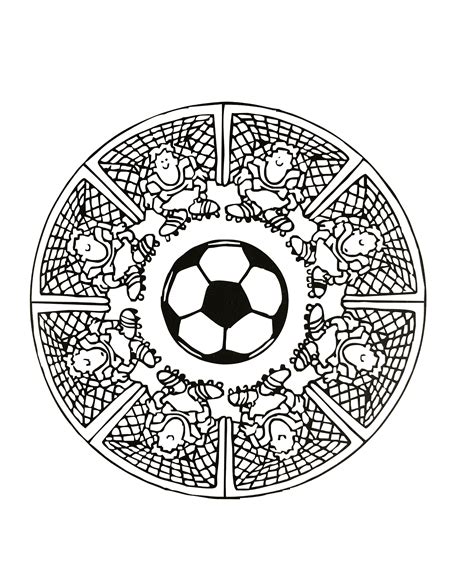 Sintético 92 Foto Mandalas De Futbol Para Colorear Actualizar