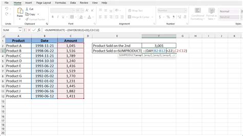 How To Sum Numbers On A Day Excelnotes