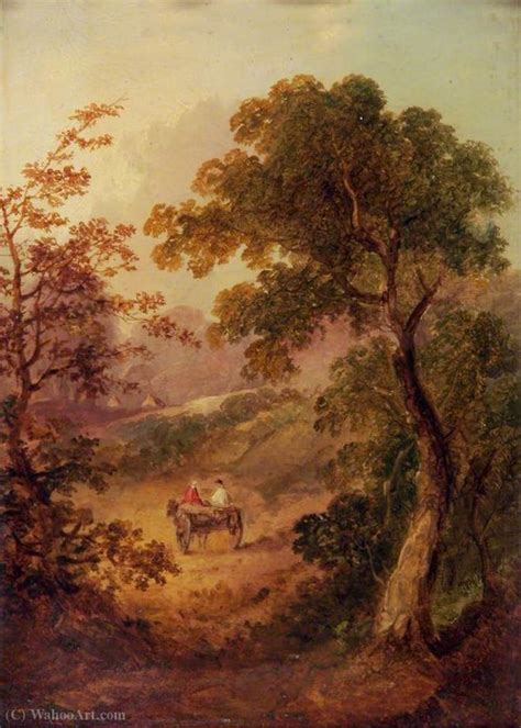 Oil Painting Replica Landscape With A Cart By George Vincent 1796 1831