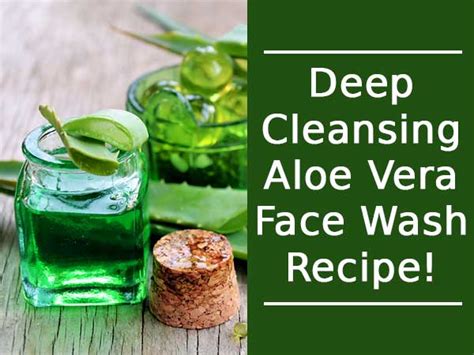 Deep Cleansing Aloe Vera Face Wash Recipe