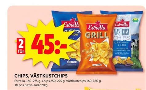 Estrella Chips ICA Kvantum Oktober 2023