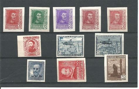 Spagna Batch Of Stamps Of First Centennial Imperforated Catawiki