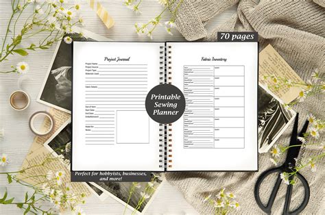 Sewing Planner Printable Sewing Project Planner Quilt Journal