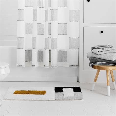 Organic Colorblock Bath Mat West Elm