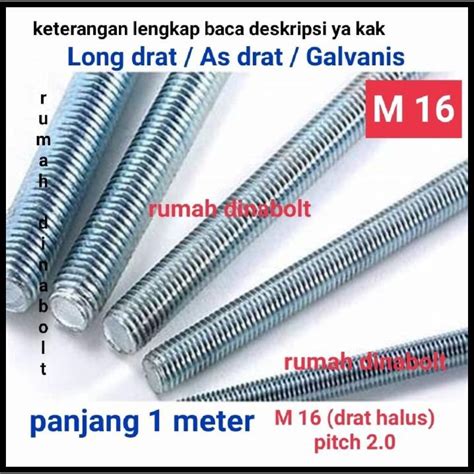 Jual Long Drat M Galvanis As Drat M Galvanis Panjang Meter