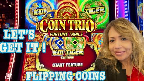 🎰💰coin Trio Fortune Trails Bonus Wins And Flipping Coins💰🎰 Slots