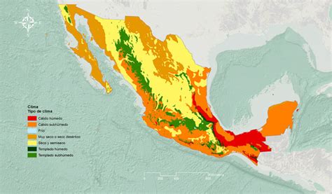 Mapa De Climas De M Xico Ejemplos Formatos