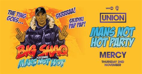 Big Shaq Mans Not Hot Live At Mercy Nightclub Norwich On Nd Nov Fatsoma