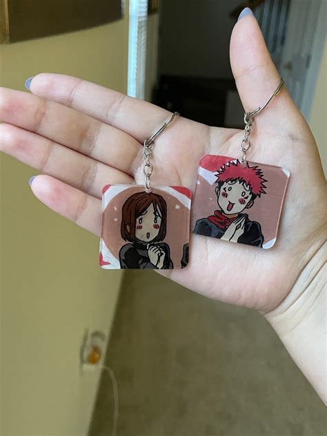 Yuji And Nobara Matching Keychains Etsy