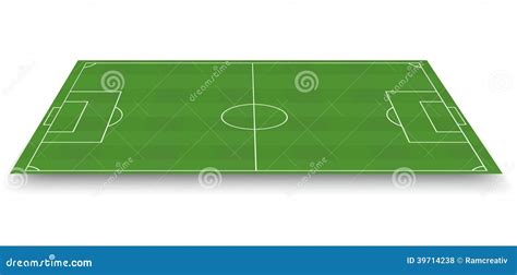 Soccer Field Side View Stock Vector Illustration Of Court 39714238