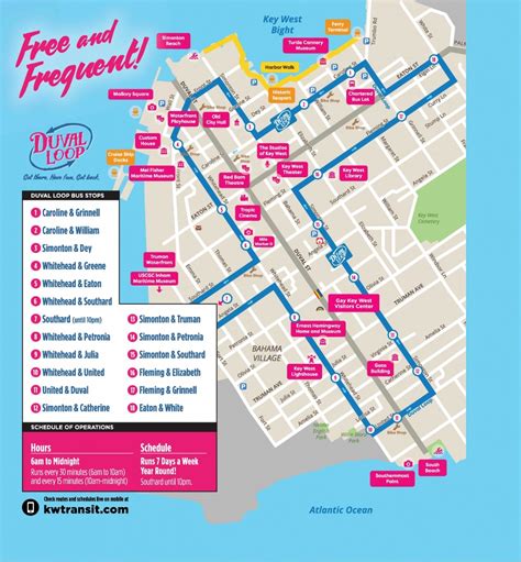 Map Of Duval Street Key West Florida - Printable Maps