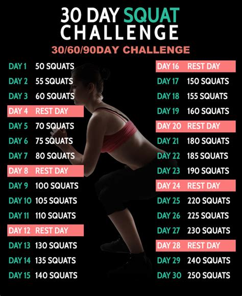 30 Day Squat Challenge - 306090 D