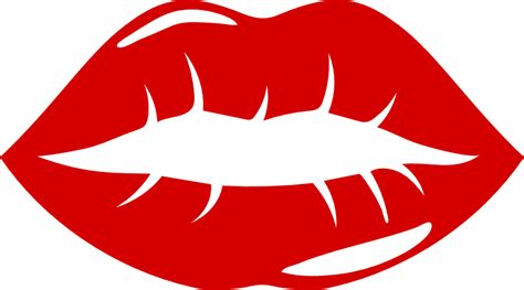 Hot Red Lips Kiss Free Svg File Clipart Image Svg Heart The Best Porn