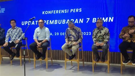 Erick Thohir Resmi Bubarkan 7 BUMN Jelang Pergantian Tahun 2023