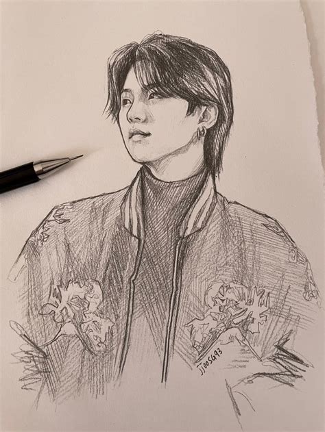 Jinjoo On Twitter Kpop Drawings Bts Drawings Sketches