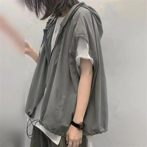 Spring Summer Men Vest Coat Hooded Sleeveless Cardigan Waistcoat Couple