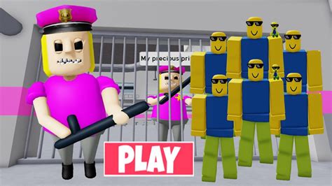 Secret Update Playing As Noob Boy In Police Girl Prison Run Obby