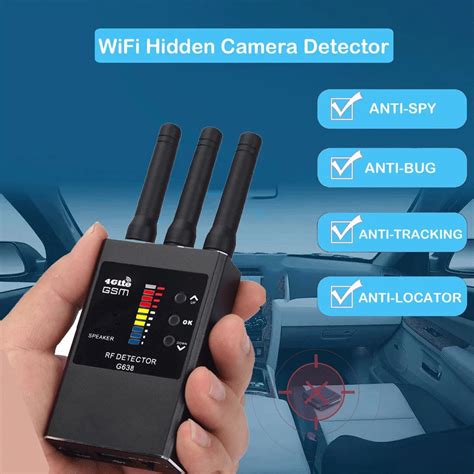 G Anti Spy Wireless Rf Signal Detector Gsm Gps Tracker Hidden Camera