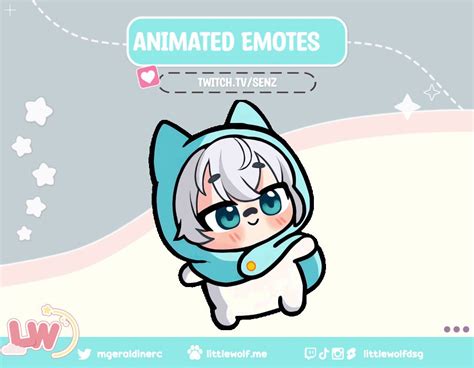 Senz ️🤍 On Twitter Wake Up Babe New Senz Emote Just Dropped ️🤍 Vtuber